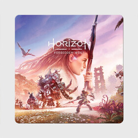 Магнит виниловый Квадрат с принтом Элой Horizon Forbidden West DE в городе Новоалтайск, полимерный материал с магнитным слоем | размер 9*9 см, закругленные углы | Тематика изображения на принте: aloy | bow | dinosaur | games | horizon forbidden west | hunt | nextgen | playstation 5 | ps5 | robot | zero dawn | горизонт | динозавр | запретный запад | игры | лук | некстген | нулевой рассвет | охота | плейстейшен 5 | пс5 | робот | элой