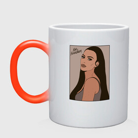 Кружка хамелеон с принтом Ким Кардашьян / Kim Kardashian в городе Новоалтайск, керамика | меняет цвет при нагревании, емкость 330 мл | kim kardashian | девушка | знаменитости | кардашьян | ким кардашьян | ким кардашян | люди | мулатка | портрет | фотомодель
