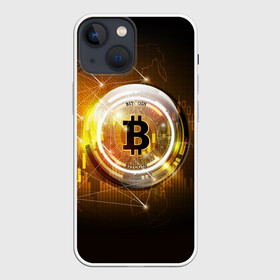 Чехол для iPhone 13 mini с принтом КРИПТОВАЛЮТА БИТКОИН в городе Новоалтайск,  |  | bitcoin | btc | coin | биткоин | биткойн | валюта | деньги | криптовалюта | монета | платёжная система | технология