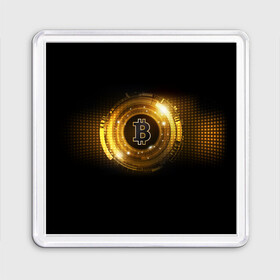 Магнит 55*55 с принтом BITCOIN  | КРИПТОВАЛЮТА в городе Новоалтайск, Пластик | Размер: 65*65 мм; Размер печати: 55*55 мм | Тематика изображения на принте: bitcoin | btc | coin | биткоин | биткойн | валюта | деньги | криптовалюта | монета | платёжная система | технология
