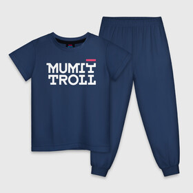 Детская пижама хлопок с принтом Mumiy Troll в городе Новоалтайск, 100% хлопок |  брюки и футболка прямого кроя, без карманов, на брюках мягкая резинка на поясе и по низу штанин
 | ilya lagutenko | mumi troll | mumitrol | mumiy troll | music | rock band | russian rock | илья лагутенко | музыка | муми троль | мумий тролль | мумитроль | рок группа | русский рок