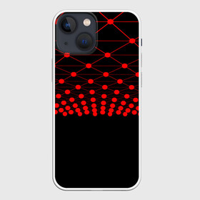 Чехол для iPhone 13 mini с принтом Кибер Сетка в городе Новоалтайск,  |  | геометрия | линии | полосы | сетка | технологии