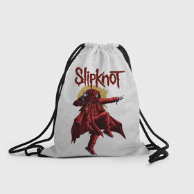 Рюкзак-мешок 3D с принтом SLIPKNOT | СЛИПКНОТ (Z) в городе Новоалтайск, 100% полиэстер | плотность ткани — 200 г/м2, размер — 35 х 45 см; лямки — толстые шнурки, застежка на шнуровке, без карманов и подкладки | rock | slipknot | петля | рок | скользящий узел | слипкнот | тяжелый рок | удавка