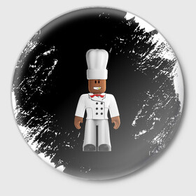 Значок с принтом ROBLOX | РОБЛОКС | LOGO (+спина) (Z) в городе Новоалтайск,  металл | круглая форма, металлическая застежка в виде булавки | Тематика изображения на принте: game | gamer | logo | roblox | simulator | игра | конструктор | лого | логотип | роблок | роблокс | симулятор | строительство | фигура