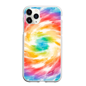 Чехол для iPhone 11 Pro матовый с принтом РАДУЖНЫЙ УРАГАН | HURRICANE (Z) в городе Новоалтайск, Силикон |  | color | dirty | paints | texture | брызги | брызги красок | вихрь | краски | радужный ураган | текстура | ураган