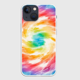 Чехол для iPhone 13 mini с принтом РАДУЖНЫЙ УРАГАН | HURRICANE (Z) в городе Новоалтайск,  |  | Тематика изображения на принте: color | dirty | paints | texture | брызги | брызги красок | вихрь | краски | радужный ураган | текстура | ураган