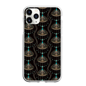 Чехол для iPhone 11 Pro матовый с принтом Трехцветный арт деко  в городе Новоалтайск, Силикон |  | Тематика изображения на принте: абстрактный | арт | арт деко | геометрические фигуры | креативный | модный | молодежный | современный | украшение | черный фон