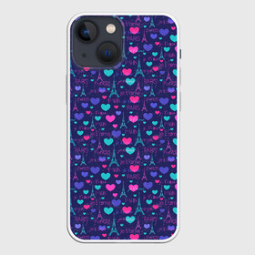 Чехол для iPhone 13 mini с принтом Париж (Город Любви) в городе Новоалтайск,  |  | amur | fashion | for lovers | france | glamor | love | paris | romance | амур | гламур | город любви | для влюбленных | любовь | мода | париж | романтика | страна | франция | эйфелева башня