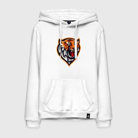 Мужская толстовка хлопок с принтом Tiger Scream в городе Новоалтайск, френч-терри, мягкий теплый начес внутри (100% хлопок) | карман-кенгуру, эластичные манжеты и нижняя кромка, капюшон с подкладом и шнурком | 2022 | animal | cat | lion | tiger | год тигра | животные | зубы | кот | кошка | лев | охотник | полосатый | природа | тигр | тигренок | тигрица | хищник