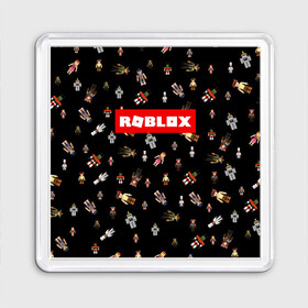 Магнит 55*55 с принтом ROBLOX PATTERN | РОБЛОКС (Z) в городе Новоалтайск, Пластик | Размер: 65*65 мм; Размер печати: 55*55 мм | game | gamer | pattern | roblox | simulator | игра | конструктор | паттерн | роблок | роблокс | симулятор | строительство | фигура