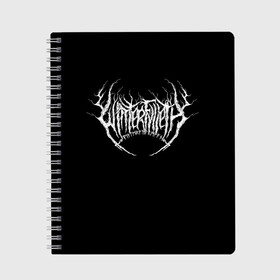 Тетрадь с принтом Winterfylleth в городе Новоалтайск, 100% бумага | 48 листов, плотность листов — 60 г/м2, плотность картонной обложки — 250 г/м2. Листы скреплены сбоку удобной пружинной спиралью. Уголки страниц и обложки скругленные. Цвет линий — светло-серый
 | black metal | death metal | metal | winterfylleth | блэк метал | винтерфиллетх | детх метал | метал
