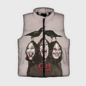 Женский жилет утепленный 3D с принтом Ozzy Osbourne в городе Новоалтайск,  |  | black sabbath | hard rock | heavy metal | john michael osbourne | ozzy osbourne | джон майкл осборн | оззи осборн | хард рок | хеви метал
