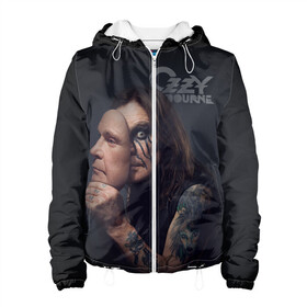 Женская куртка 3D с принтом Ozzy Osbourne в городе Новоалтайск, ткань верха — 100% полиэстер, подклад — флис | прямой крой, подол и капюшон оформлены резинкой с фиксаторами, два кармана без застежек по бокам, один большой потайной карман на груди. Карман на груди застегивается на липучку | black sabbath | hard rock | heavy metal | john michael osbourne | ozzy osbourne | джон майкл осборн | оззи осборн | хард рок | хеви метал