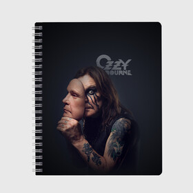Тетрадь с принтом Ozzy Osbourne в городе Новоалтайск, 100% бумага | 48 листов, плотность листов — 60 г/м2, плотность картонной обложки — 250 г/м2. Листы скреплены сбоку удобной пружинной спиралью. Уголки страниц и обложки скругленные. Цвет линий — светло-серый
 | black sabbath | hard rock | heavy metal | john michael osbourne | ozzy osbourne | джон майкл осборн | оззи осборн | хард рок | хеви метал