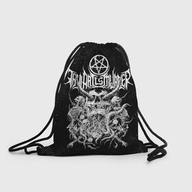 Рюкзак-мешок 3D с принтом Thy Art Is Murder в городе Новоалтайск, 100% полиэстер | плотность ткани — 200 г/м2, размер — 35 х 45 см; лямки — толстые шнурки, застежка на шнуровке, без карманов и подкладки | death metal | deathcore | thy art is murder | группы | дэткор | метал | музыка | рок