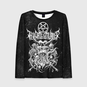 Женский лонгслив 3D с принтом Thy Art Is Murder в городе Новоалтайск, 100% полиэстер | длинные рукава, круглый вырез горловины, полуприлегающий силуэт | death metal | deathcore | thy art is murder | группы | дэткор | метал | музыка | рок