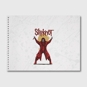 Альбом для рисования с принтом COREY TAYLOR | SLIPKNOT | СЛИПКНОТ (Z) в городе Новоалтайск, 100% бумага
 | матовая бумага, плотность 200 мг. | Тематика изображения на принте: corey taylor | corey todd taylor | rock | slipknot | кори тейлор | кори тодд тейлор | петля | рок | скользящий узел | слипкнот | тяжелый рок | удавка