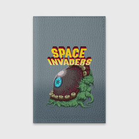 Обложка для паспорта матовая кожа с принтом Boss | Space Invaders | Old game (Z) в городе Новоалтайск, натуральная матовая кожа | размер 19,3 х 13,7 см; прозрачные пластиковые крепления | boss | dendy | invaders | nintendo | shootem up | space invaders | денди | захватчики | космические захватчики | су имбэ | чужаки