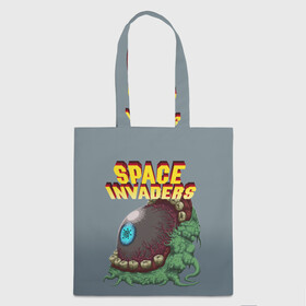 Шоппер 3D с принтом Boss | Space Invaders | Old game (Z) в городе Новоалтайск, 100% полиэстер | Плотность: 200 г/м2; Размер: 34×35 см; Высота лямок: 30 см | boss | dendy | invaders | nintendo | shootem up | space invaders | денди | захватчики | космические захватчики | су имбэ | чужаки