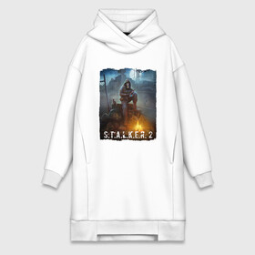 Платье-худи хлопок с принтом S.T.A.L.K.E.R. | С.Т.А.Л.К.Е.Р 2 (Z) в городе Новоалтайск,  |  | chernobyl | pripyat | s.t.a.l.k.e.r. 2 | shadow of chernobyl | stalker | stalker 2 | воля | меченый | припять | свобода | свобода воля | сталкер | сталкер 2 | тени чернобыля | чернобыль