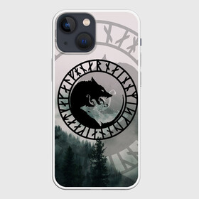 Чехол для iPhone 13 mini с принтом FENRIR | РУНЫ | RUNES (Z) в городе Новоалтайск,  |  | fenrir | fenrisu | lfr | runes | волк | древние знаки | знак рода | знаки | иероглифы | руны | русь | символы | славяне | славянская символика | фенрир | я русский