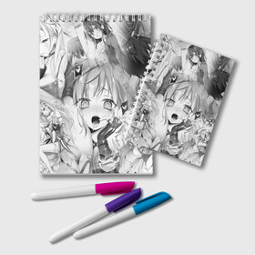 Блокнот с принтом Full Dive RPG Manga в городе Новоалтайск, 100% бумага | 48 листов, плотность листов — 60 г/м2, плотность картонной обложки — 250 г/м2. Листы скреплены удобной пружинной спиралью. Цвет линий — светло-серый
 | anime | full dive | full dive rpg | mizarisa | nextgen | rpg | than real life | the ultimate | алисия | аниме | мидзариса | полное погружение | привыкание | развитая ролевая игра | рпг | рэона | хиро