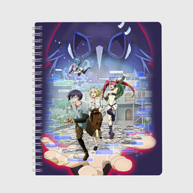 Тетрадь с принтом Full Dive RPG Poster в городе Новоалтайск, 100% бумага | 48 листов, плотность листов — 60 г/м2, плотность картонной обложки — 250 г/м2. Листы скреплены сбоку удобной пружинной спиралью. Уголки страниц и обложки скругленные. Цвет линий — светло-серый
 | anime | full dive | full dive rpg | mizarisa | nextgen | rpg | than real life | the ultimate | алисия | аниме | мидзариса | полное погружение | привыкание | развитая ролевая игра | рпг | рэона | хиро