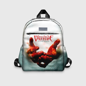 Детский рюкзак 3D с принтом Temper Temper - Bullet For My Valentine в городе Новоалтайск, 100% полиэстер | лямки с регулируемой длиной, сверху петелька, чтобы рюкзак можно было повесить на вешалку. Основное отделение закрывается на молнию, как и внешний карман. Внутри дополнительный карман. По бокам два дополнительных кармашка | bullet for my valentine | jeff killed john | matthew tuck | michael paget | булет фор май валентайн | джефф убил джона | майкл пэджет | метал | музыка | мэтт | мэттью так | пуля для моей возлюбленной | рок группа