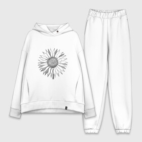 Женский костюм хлопок Oversize с принтом Подсолнух в городе Новоалтайск,  |  | sunflower | подсолнух | цветок