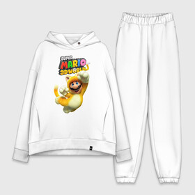 Женский костюм хлопок Oversize с принтом Super Mario 3D world animals в городе Новоалтайск,  |  | eyes | face | guy | hype | moustache | nintendo | paws | smile | super mario | tail | video game | world | видеоигра | глаза | лапы | лицо | мир | супер марио | усы | хайп | хвост | чувак