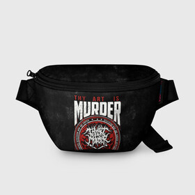 Поясная сумка 3D с принтом Thy Art Is Murder в городе Новоалтайск, 100% полиэстер | плотная ткань, ремень с регулируемой длиной, внутри несколько карманов для мелочей, основное отделение и карман с обратной стороны сумки застегиваются на молнию | death metal | deathcore | thy art is murder | группы | дэткор | метал | музыка | рок