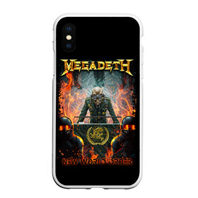 Чехол для iPhone XS Max матовый Megadeth: в городе Новоалтайск, Силикон | Область печати: задняя сторона чехла, без боковых панелей | megadeth | metal | trash metal | группы | метал | музыка | рок | треш метал