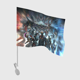 Флаг для автомобиля с принтом WARFRAME | ВАРФРЕЙМ (Z) в городе Новоалтайск, 100% полиэстер | Размер: 30*21 см | 2019 | fortuna | red stalker | stalker | warframe | варфрейм | лотос | сталкер | тэнно