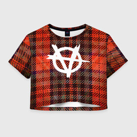 Женская футболка Crop-top 3D с принтом Анархия | Anarchy (Z) в городе Новоалтайск, 100% полиэстер | круглая горловина, длина футболки до линии талии, рукава с отворотами | anarchy | ock | riot | анархизм | анархия | без власти | бунт | знаки | панки | рок | символ