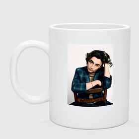 Кружка керамическая с принтом Timothee Chalamet в городе Новоалтайск, керамика | объем — 330 мл, диаметр — 80 мм. Принт наносится на бока кружки, можно сделать два разных изображения | timothee chalamet | тимоти шаламе | фото