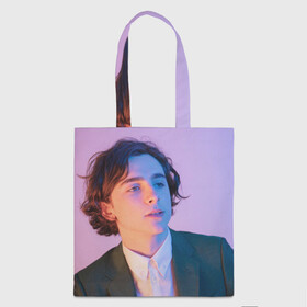 Шоппер 3D с принтом Timothee Chalamet в городе Новоалтайск, 100% полиэстер | Плотность: 200 г/м2; Размер: 34×35 см; Высота лямок: 30 см | timothee chalamet | тимоти шаламе | фото