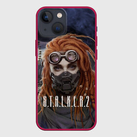 Чехол для iPhone 13 mini с принтом S.T.A.L.K.E.R. | С.Т.А.Л.К.Е.Р 2 (Z) в городе Новоалтайск,  |  | chernobyl | dreadlocks | pripyat | s.t.a.l.k.e.r. 2 | shadow of chernobyl | stalker | stalker 2 | воля | девушка | дредастая | дредды | дреды | меченый | припять | свобода | свобода воля | сталкер | сталкер 2 | тени чернобыля | чернобыль