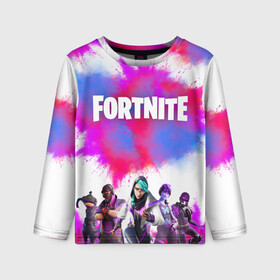 Детский лонгслив 3D с принтом Фортнайт - Fortnite - Форточка в городе Новоалтайск, 100% полиэстер | длинные рукава, круглый вырез горловины, полуприлегающий силуэт
 | 12 сезон | fortnite | двенадцатый | игроку | игры | онлайн | фортнайт | форточка