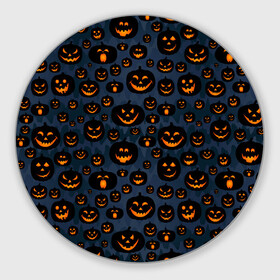 Коврик для мышки круглый с принтом HALLOWEEN в городе Новоалтайск, резина и полиэстер | круглая форма, изображение наносится на всю лицевую часть | Тематика изображения на принте: halloween | holiday | pumpkin | samayn | vampire | zombie | вампир | ведьма | вечеринка | день всех святых | зомби | карнавал | маскарад | мертвец | оборотень | привидение | самайн | светильник джека | страшный джек | труп