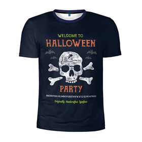 Мужская футболка 3D спортивная с принтом Halloween Party в городе Новоалтайск, 100% полиэстер с улучшенными характеристиками | приталенный силуэт, круглая горловина, широкие плечи, сужается к линии бедра | halloween | holiday | pumpkin | samayn | vampire | zombie | вампир | ведьма | вечеринка | день всех святых | зомби | карнавал | маскарад | мертвец | оборотень | привидение | самайн | светильник джека | страшный джек | труп