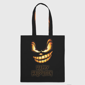 Шоппер 3D с принтом Happy Halloween в городе Новоалтайск, 100% полиэстер | Плотность: 200 г/м2; Размер: 34×35 см; Высота лямок: 30 см | halloween | holiday | pumpkin | samayn | vampire | zombie | вампир | ведьма | вечеринка | день всех святых | зомби | карнавал | маскарад | мертвец | оборотень | привидение | самайн | светильник джека | страшный джек | труп