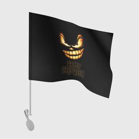 Флаг для автомобиля с принтом Happy Halloween в городе Новоалтайск, 100% полиэстер | Размер: 30*21 см | halloween | holiday | pumpkin | samayn | vampire | zombie | вампир | ведьма | вечеринка | день всех святых | зомби | карнавал | маскарад | мертвец | оборотень | привидение | самайн | светильник джека | страшный джек | труп