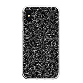 Чехол для iPhone XS Max матовый с принтом Паутина в городе Новоалтайск, Силикон | Область печати: задняя сторона чехла, без боковых панелей | halloween | holiday | pumpkin | samayn | vampire | zombie | вампир | ведьма | вечеринка | день всех святых | зомби | карнавал | маскарад | мертвец | оборотень | привидение | самайн | светильник джека | страшный джек | труп