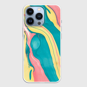 Чехол для iPhone 13 Pro с принтом осенний красочный развод в городе Новоалтайск,  |  | Тематика изображения на принте: армия | военный | градиент | жёлтый | зелёный | клякса | краска | лес | маскировка | оранжевый | осень | пятно | развод | розовый | текстура | турист
