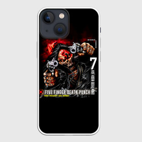 Чехол для iPhone 13 mini с принтом Five Finger Death Punch | 5FDP в городе Новоалтайск,  |  | 5fdp | 5фдп | ffdp | five finger death punch | ivan lewis greening | ivan moody | айвен льюис грининг | метал группа | рок группа | файв фингер дед панч | ффдп