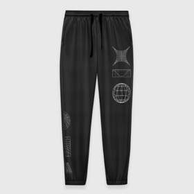 Мужские брюки 3D с принтом Carbon StreetWear в городе Новоалтайск, 100% полиэстер | манжеты по низу, эластичный пояс регулируется шнурком, по бокам два кармана без застежек, внутренняя часть кармана из мелкой сетки | Тематика изображения на принте: carbon | casual | streetstyle | streetwear | абстракция | карбон | уличный стиль | фигуры