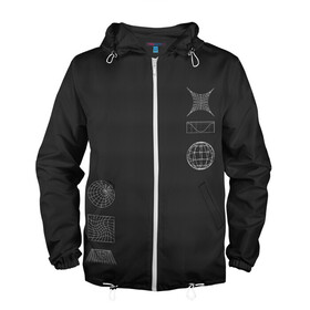 Мужская ветровка 3D с принтом Carbon StreetWear в городе Новоалтайск, 100% полиэстер | подол и капюшон оформлены резинкой с фиксаторами, два кармана без застежек по бокам, один потайной карман на груди | carbon | casual | streetstyle | streetwear | абстракция | карбон | уличный стиль | фигуры
