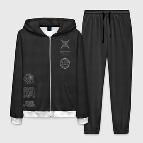 Мужской костюм 3D с принтом Carbon StreetWear в городе Новоалтайск, 100% полиэстер | Манжеты и пояс оформлены тканевой резинкой, двухслойный капюшон со шнурком для регулировки, карманы спереди | carbon | casual | streetstyle | streetwear | абстракция | карбон | уличный стиль | фигуры