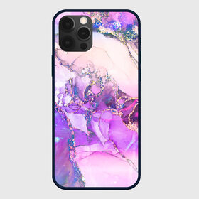 Чехол для iPhone 12 Pro Max с принтом Абстракция с Золотом в городе Новоалтайск, Силикон |  | Тематика изображения на принте: акварель | золото | золотой | камень | красивый | краски | мрамор | разводы | текстура | узор | фиолетовый | яркий