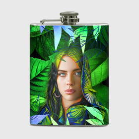 Фляга с принтом BILLIE EILISH | БИЛЛИ АЙЛИШ (Z) в городе Новоалтайск, металлический корпус | емкость 0,22 л, размер 125 х 94 мм. Виниловая наклейка запечатывается полностью | Тематика изображения на принте: be | billie | billie eilish | blohsh | ghoul | айлиш | билли | билли айлиш | бэрд | пайрат | пайрат бэрд